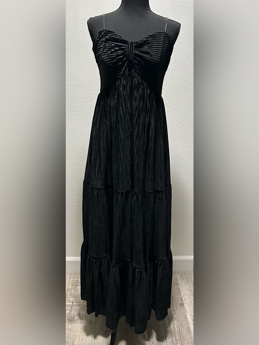 Blackmilk Liminality Ruched Sweetheart Dress - 12 - Black - NWT